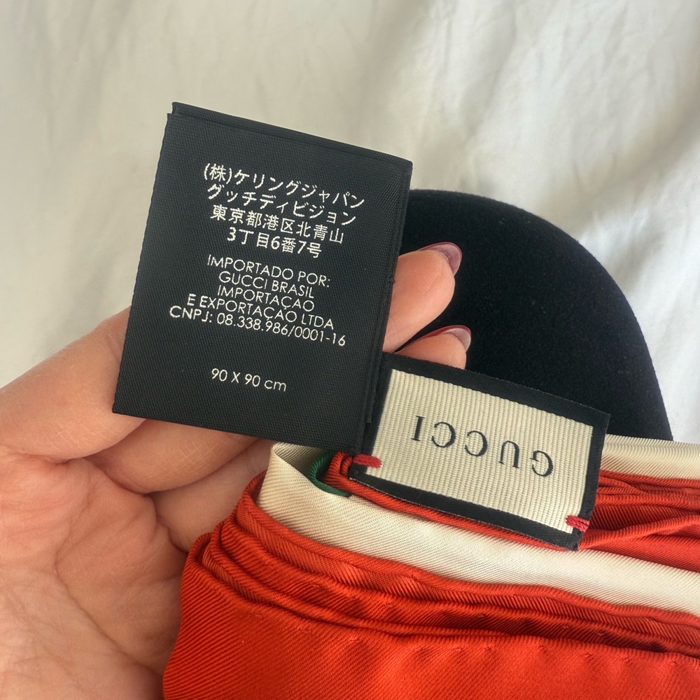 Elegant Red and Gold Holiday Scarf - Picture 4 of 7